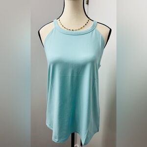 Ranphee Summer Halter Tops Ribbed Ruched High Neck Tank Sleeveless Pull On M